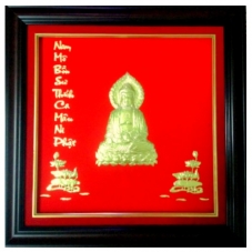Khánh vàng hình Phật Thích Ca